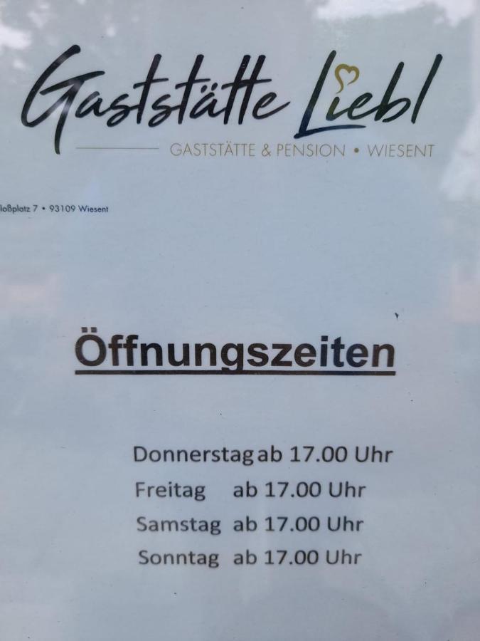 Hotel Gaststaette Liebl Wiesent Esterno foto